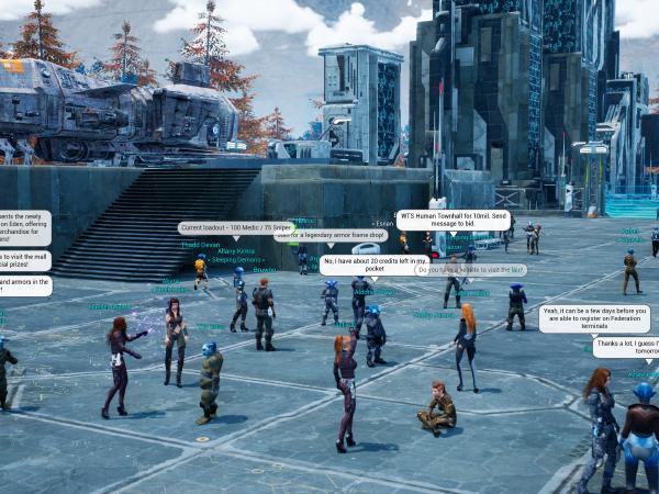 Gathering of players